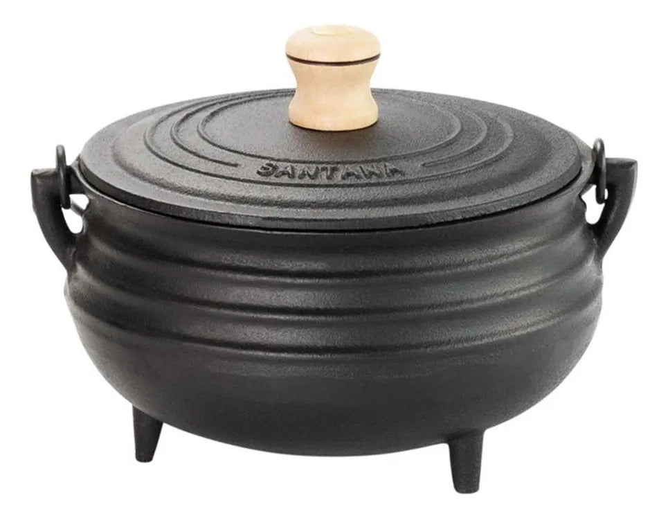 Mini Olla Curva Hierro Con Tapa 14 Cm 1l Santana