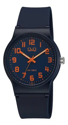 Reloj Q&q Silicona Hombre 38mm Vs50j012y - Azul