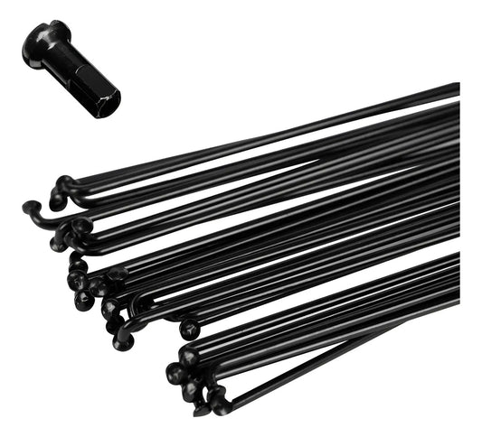Rayo Y Niple De Bicicleta 288mm Con Nipple X Ud Sumart Negro