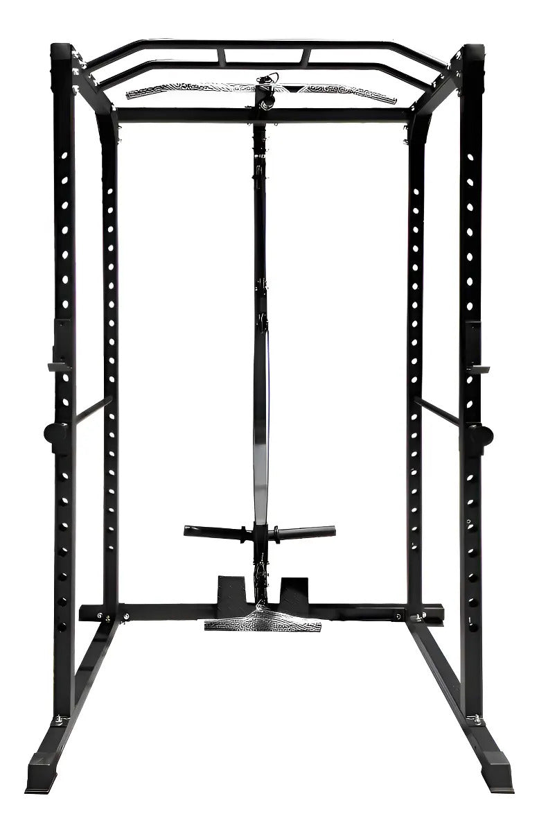 Squat Rack Jaula Comercial Multifunción Rhino - Negro