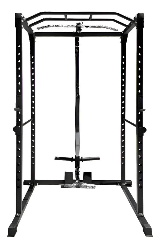 Squat Rack Jaula Comercial Multifunción Rhino - Negro