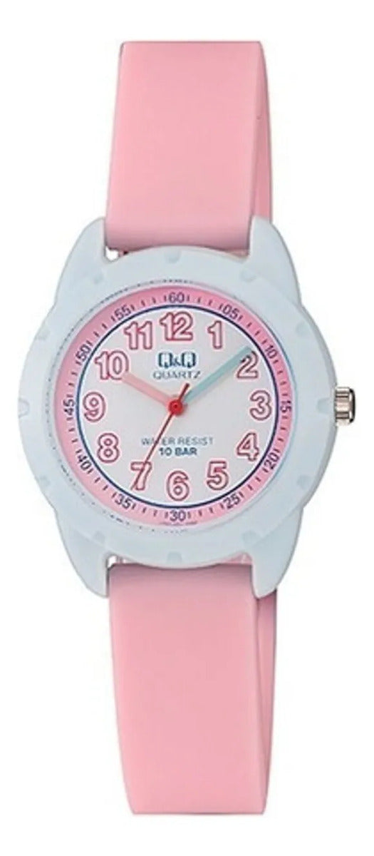 Reloj Q&q Silicona Infantil Vr97j001 - Rosa