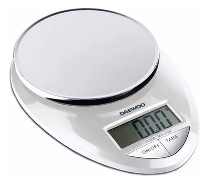 Balanza De Cocina Digital Daewoo Hasta 3kg - Blanco 3 Kg
