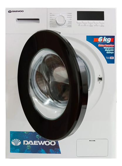 Lavarropas Daewoo Carga Frontal Inverter 6kg - Blanco