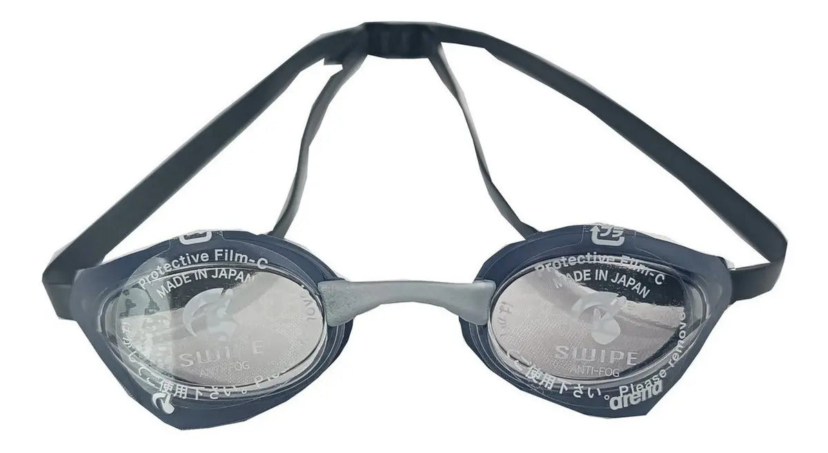 Lentes De Natación Fina Cobra Core Swipe 150 Anti-fog Arena Gris