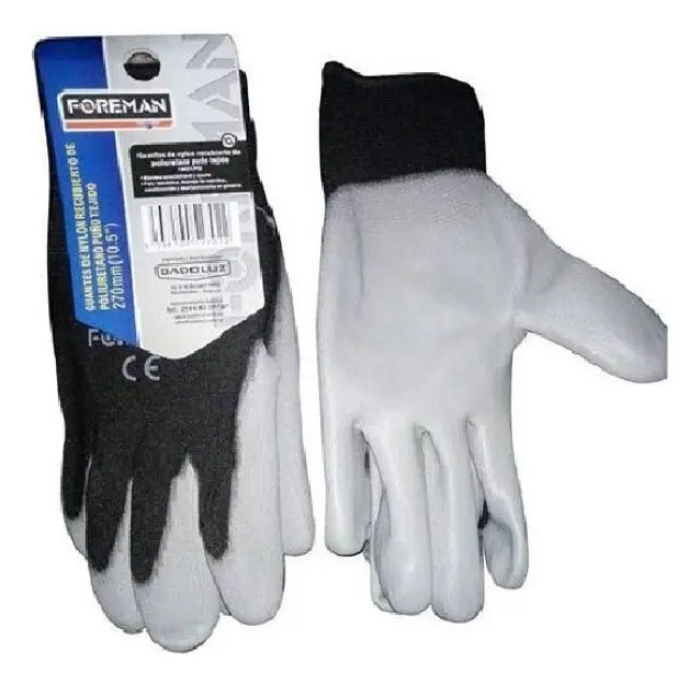 Guantes De Nylon Foreman Recubierto Poliuretano