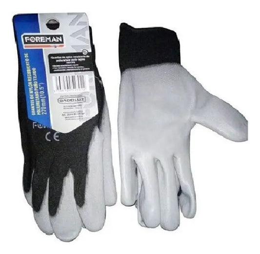 Guantes De Nylon Foreman Recubierto Poliuretano