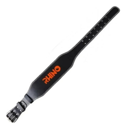 Cinturón Levantamiento Y Fuerza Profesional Rhino - Negro Talle Xl