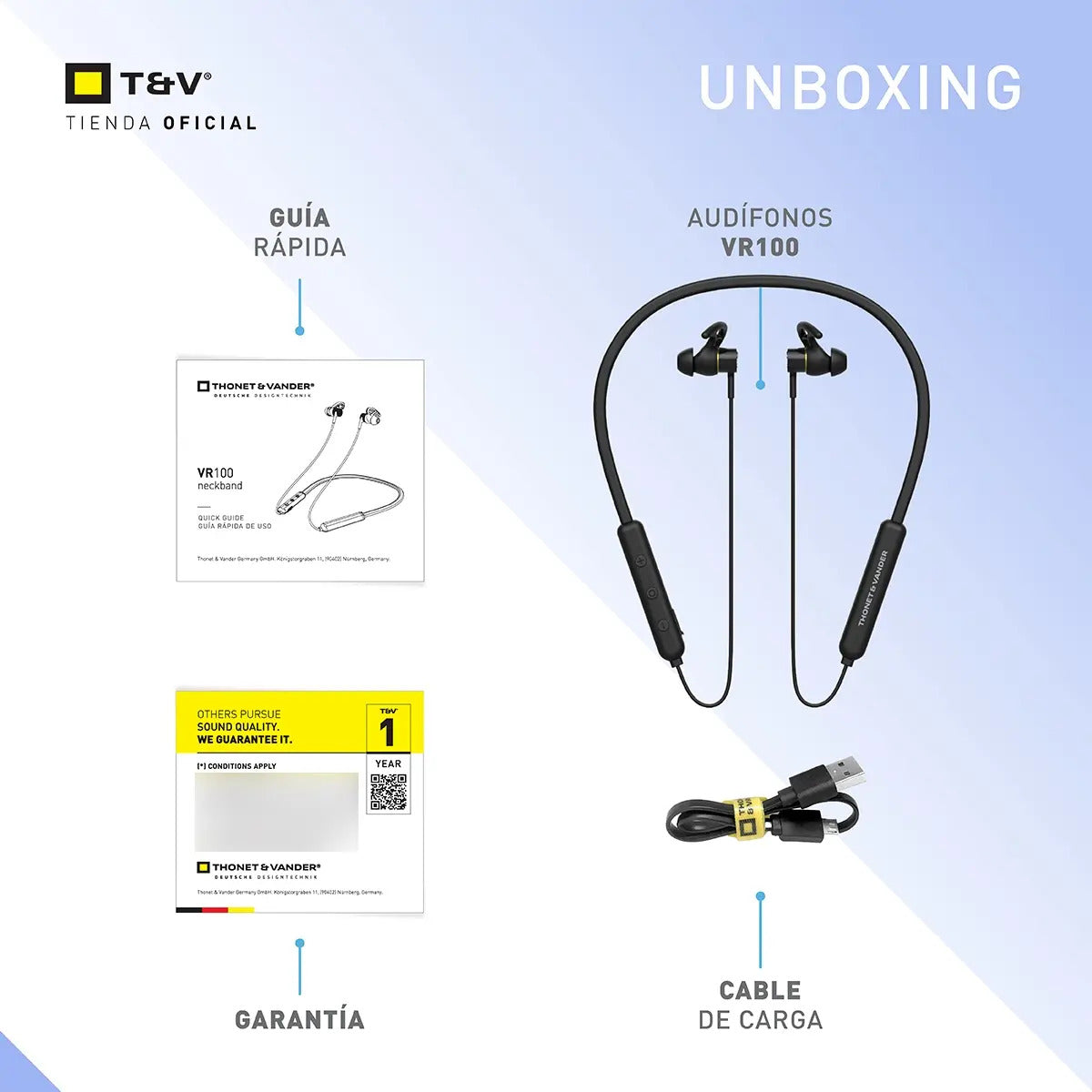 Auriculares Vr100 Thonet & Vander Neckband