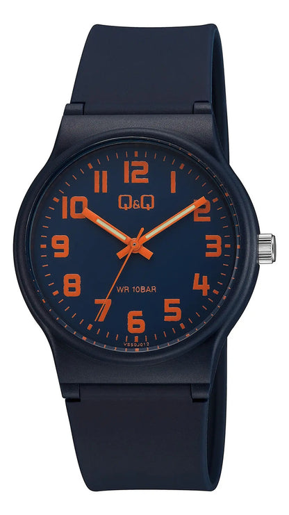 Reloj Q&q Silicona Hombre 38mm Vs50j012y - Azul