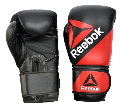 Guante De Boxeo 10oz Reebok Doble Muñequera - Negro