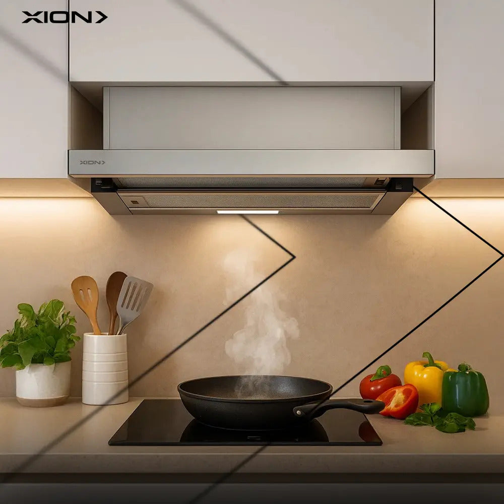 Campana Extractora Telescópica Xion Inox 60 Cm Xi-ec62 Gris