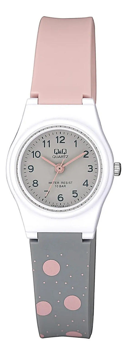 Reloj Q&q Silicona Dama 24mm Vp47j038y - Coral