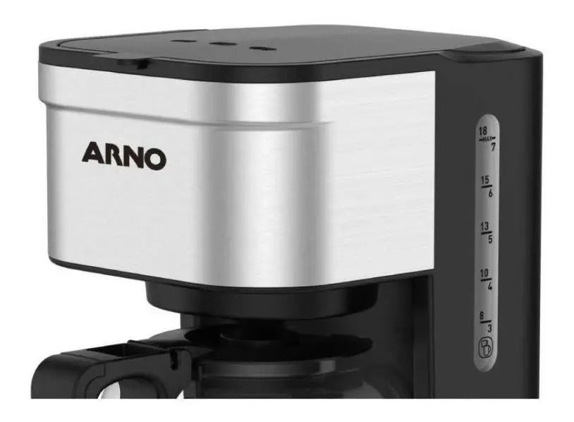 Cafetera Eléctrica Arno De Filtro Preferita - Plata/negro