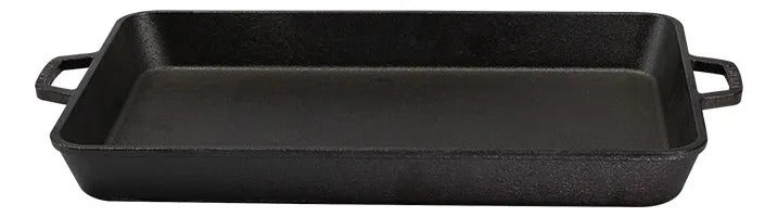 Asadera Rectangular Hierro Con Asas Santana