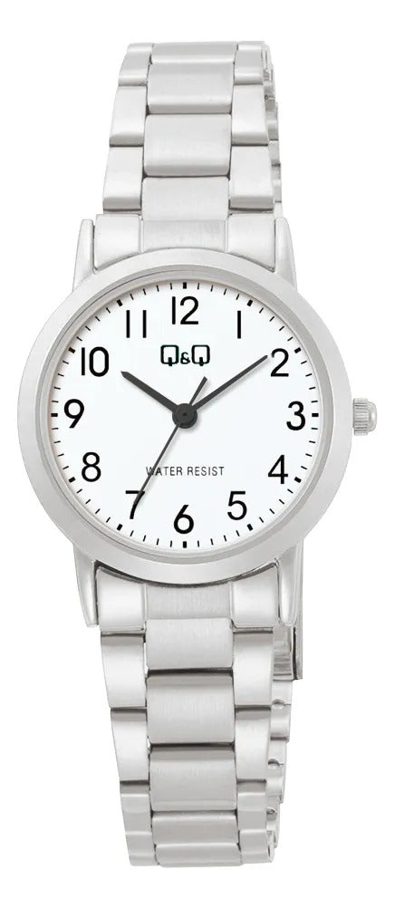 Reloj Q&q Metal Dama 26mm C40a-004py - Plateado