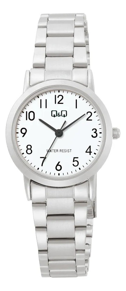 Reloj Q&q Metal Dama 26mm C40a-004py - Plateado