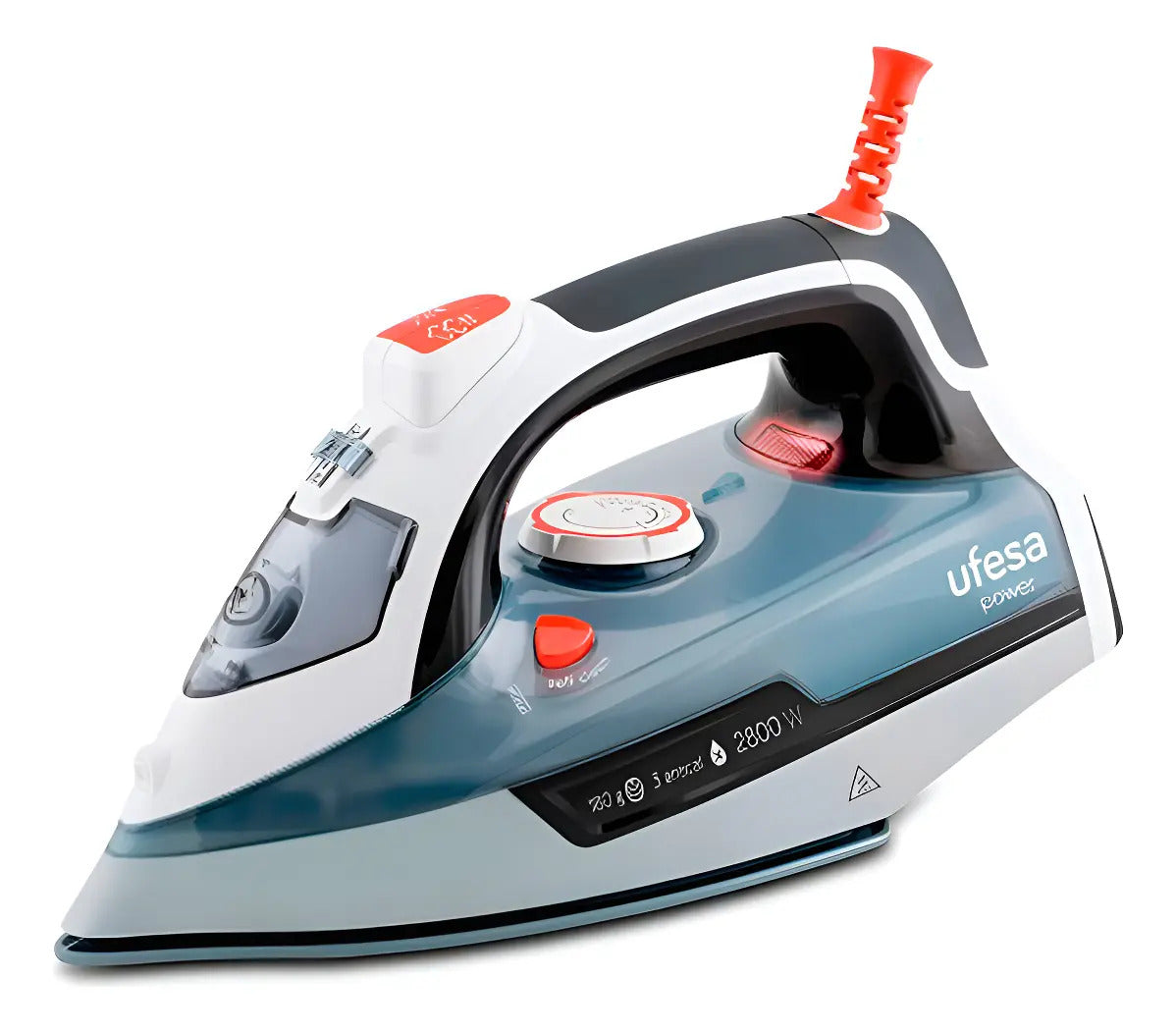 Plancha A Vapor Ufesa Power Base Cerámica 2800w Pv3285 Gris