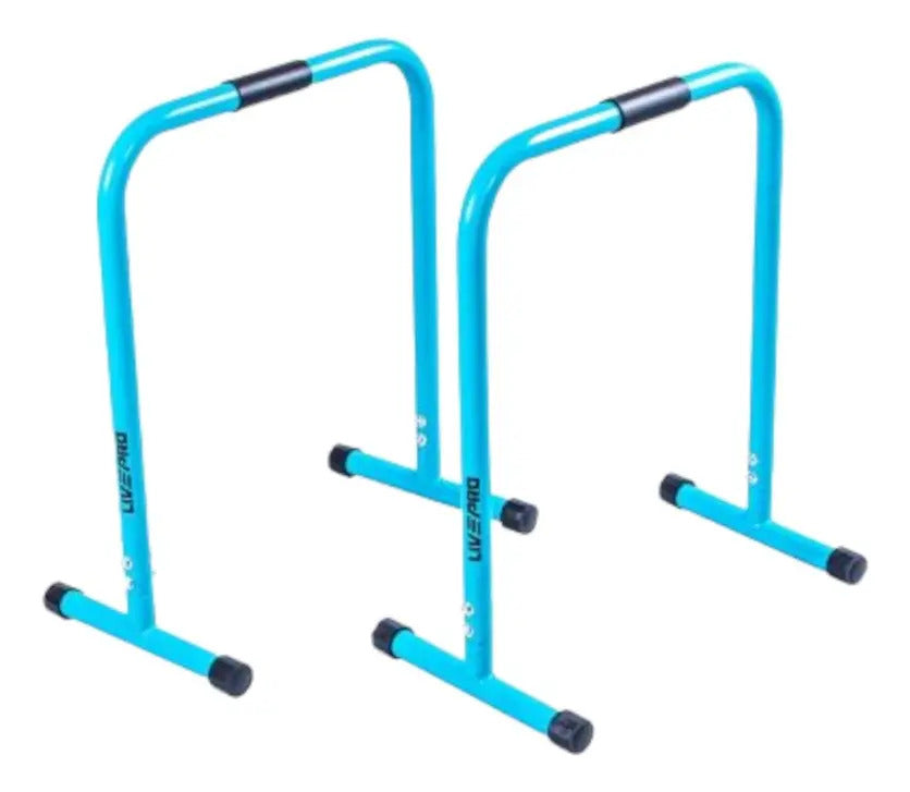 Barra Paralela Para Flexiones 150kg Gym Livepro - Celeste