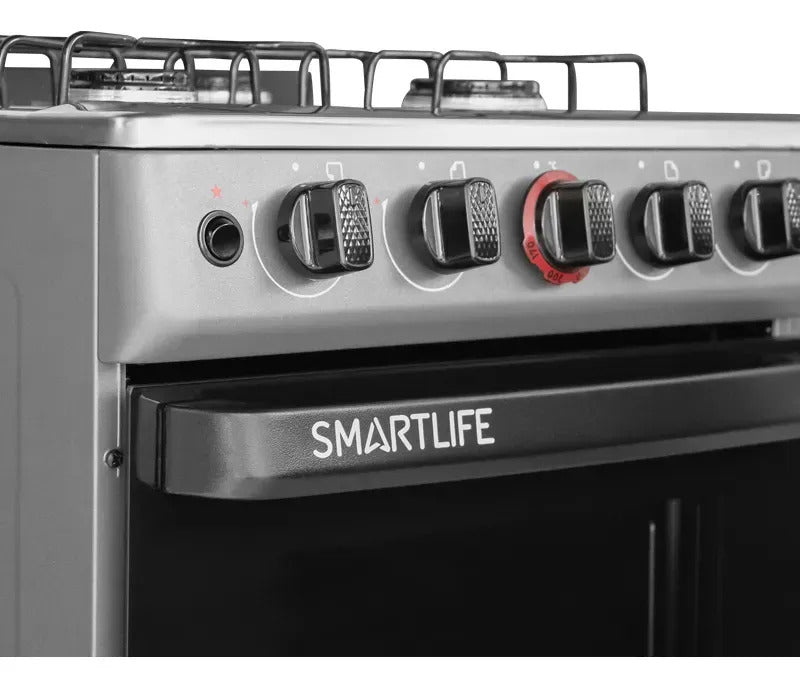 Cocina A Gas Smartlife 4h Titanium Sl-kbr504t - Gris