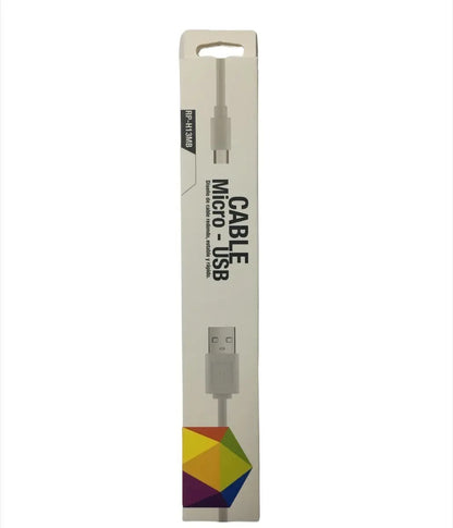 Cable Micro Usb Ripcolor - Blanco/negro
