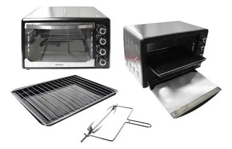 Horno Eléctrico 45 Lt Daewoo C/ Spiedo Y Grill - Gris