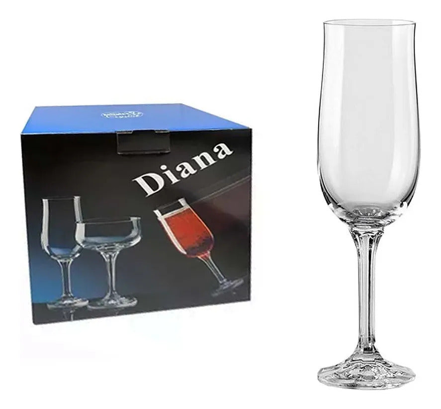 Set Copas Diana180 Ml X6 Bohemia