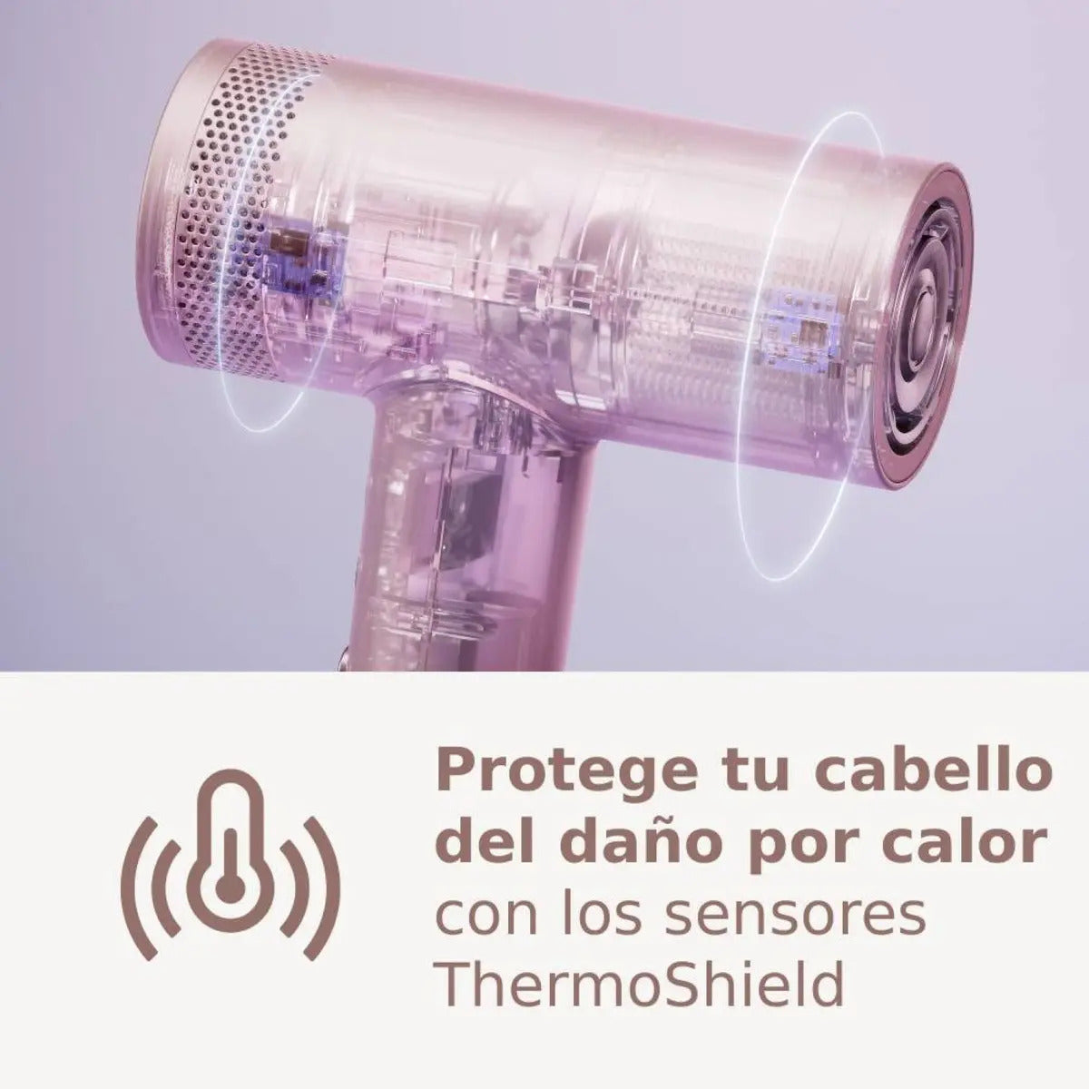 Secador De Pelo Philips Iónico Serie 8000 Bhd837 - Rosa Pálido