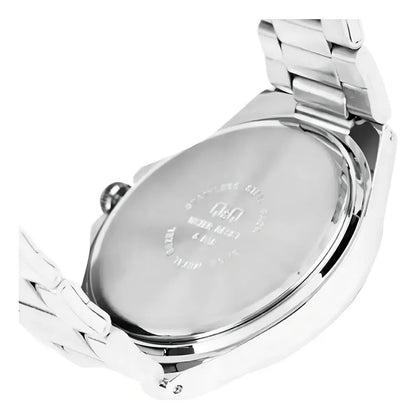 Reloj Q&q Metal Hombre 43mm A484j212y - Plateado Azul