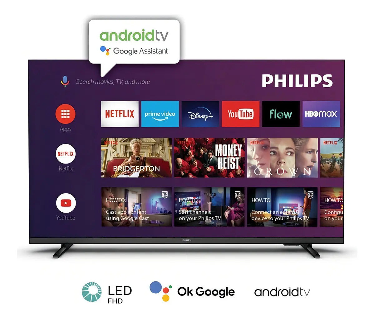 Smart Tv Philips 32'' Led Android 10 Hd 32phd6947