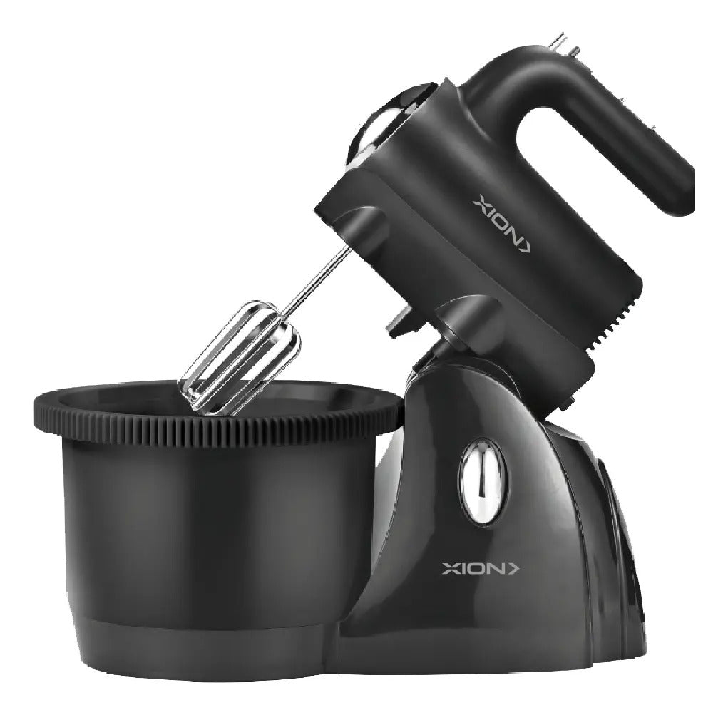Batidora Xion Con Bowl Giratorio 380w Xi-ba380 Negro 50 Hz/60 Hz