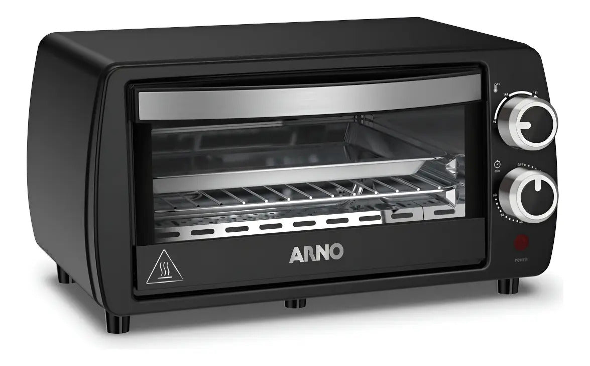 Horno Eléctrico De Mesa Arno Turbo Quartzo 10l - Negro