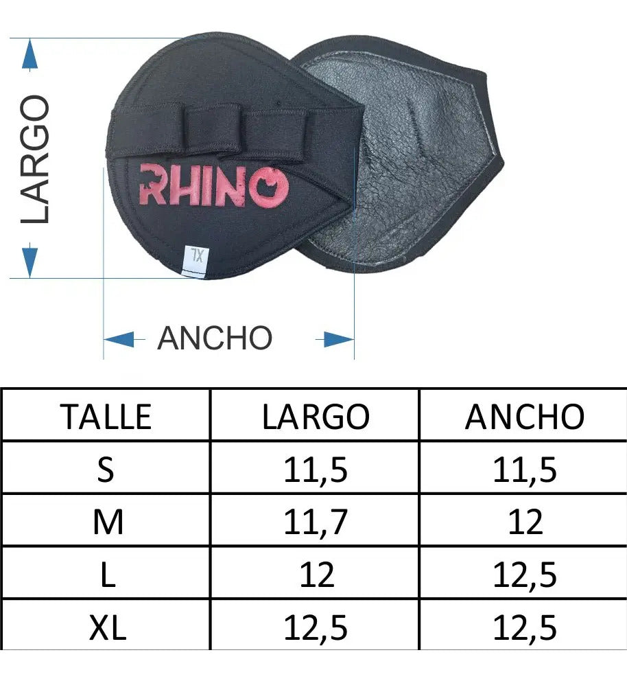 Guantillas Protector Manos Tipo Guante Cuero Rhino L Negro