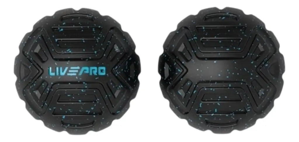 Pelota De Masaje Livepro 12,5 Cm - Negro