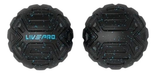 Pelota De Masaje Livepro 12,5 Cm - Negro