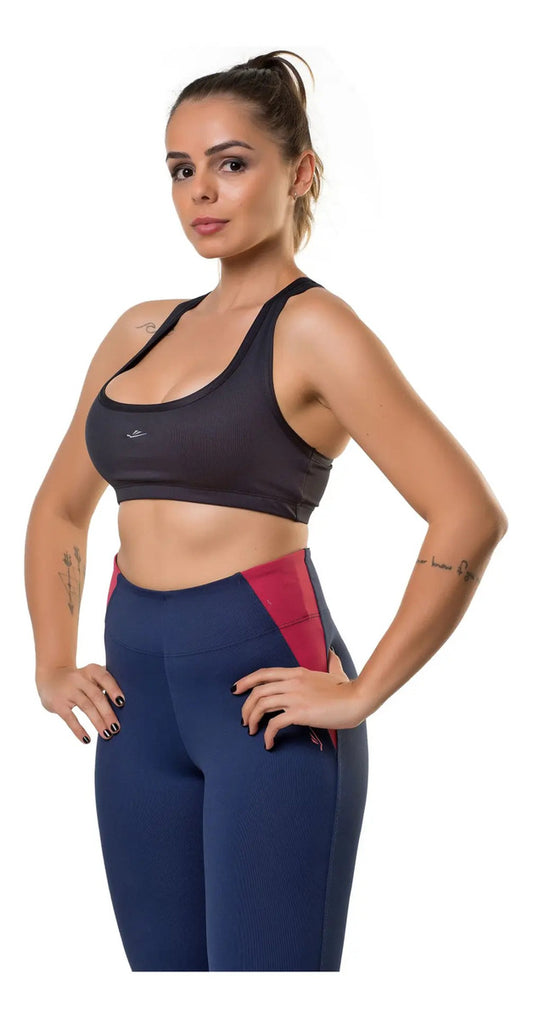 Top Deportivo Dama Fitness Entrenamiento Elite - Negro M