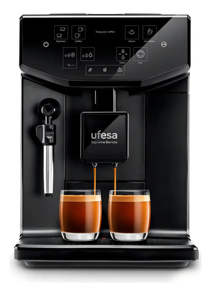 Cafetera Espresso Automática Ufesa Supreme Barista Negro