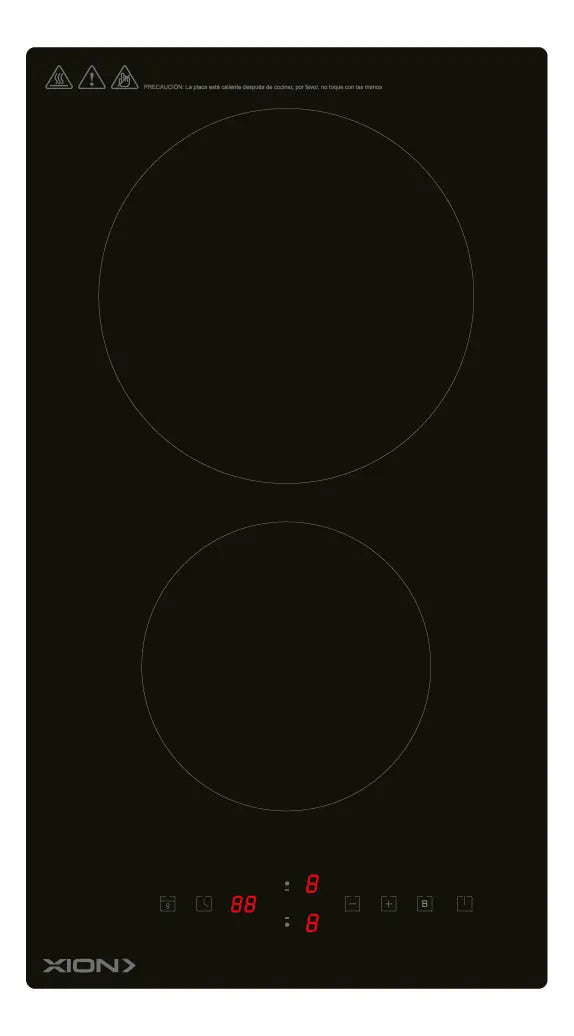 Anafe Eléctrico De Inducción 2 Discos Xion Xi-ehi20 Negro