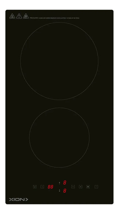 Anafe Eléctrico De Inducción 2 Discos Xion Xi-ehi20 Negro