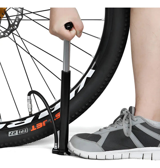 Inflador Bicicleta Doble Pro Aluminio Inbike Mp324 Negro
