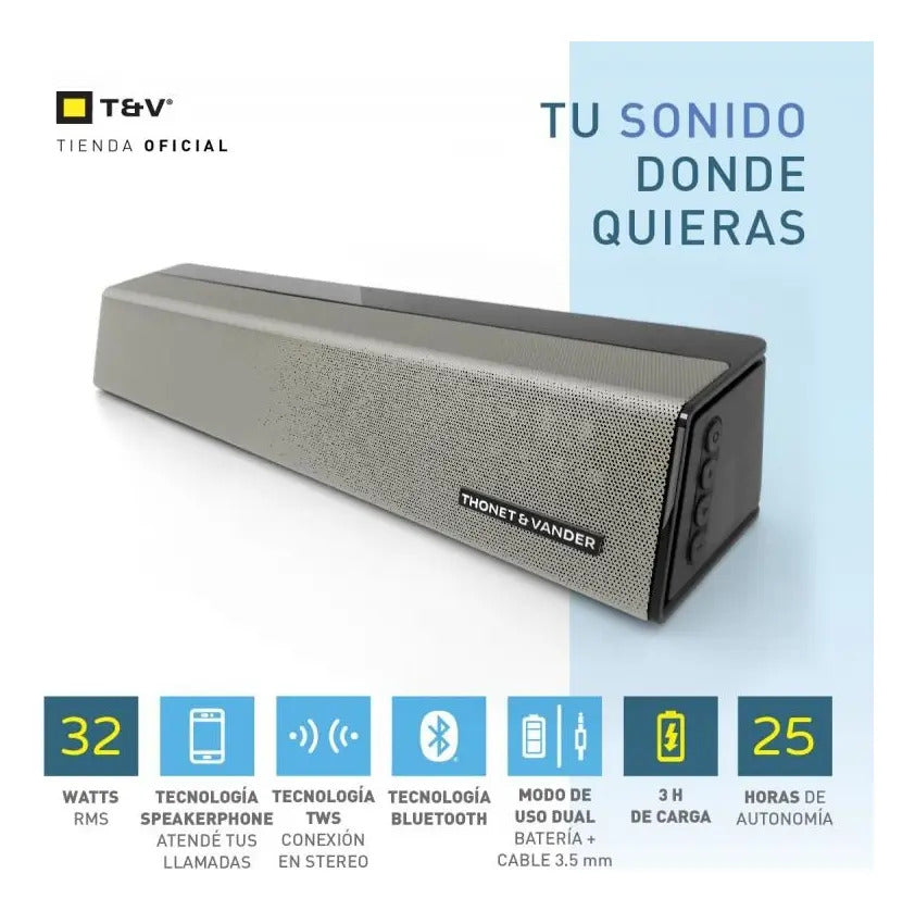 Barra De Sonido Thonet & Vander Holm - Gris