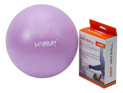 Mini Pelota Pilates Yoga Gym 20cm Liveup Plateado