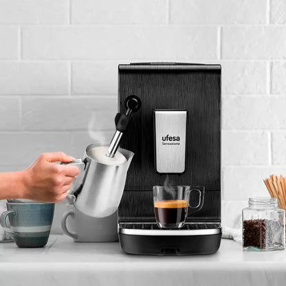 Cafetera Espresso Automática Ufesa Sensazione - Negro