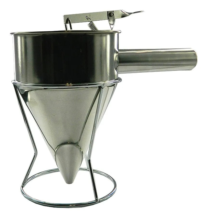Embudo Con Soporte Y Dosificador 1.2 Lts Ac. Inox