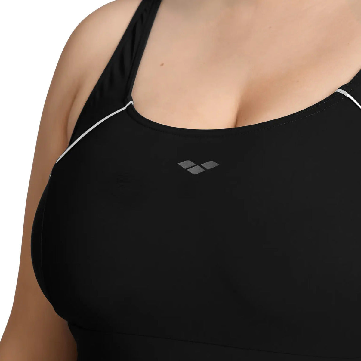 Malla Natación Jewel One Piece Plus Size Arena - Negro 2xl