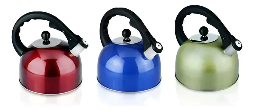 Pava Con Silbato 3 L Color - Color (varios: Rojo, Azul, Verde Oliva)