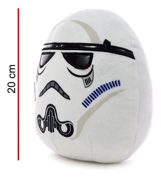 Peluche Spandex Star Wars Strom Trooper 20cm - Blanco
