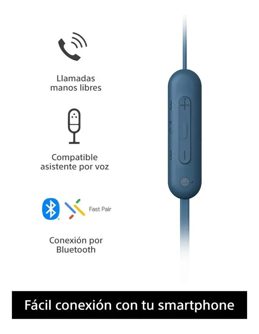 Auriculares Inalámbricos In Ear Sony Wi-c100 - Azul