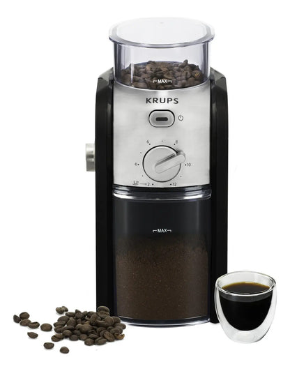 Molinillo De Café Eléctrico Krups 17 Niveles - Negro