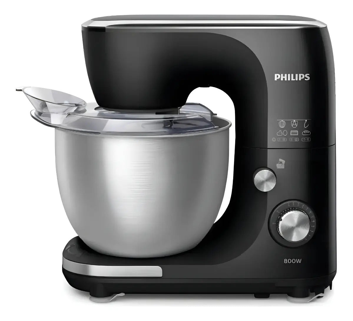 Batidora Planetaria Bowl Acero 5 L 800w 12 Vel Hr7922/90 Qof Negro